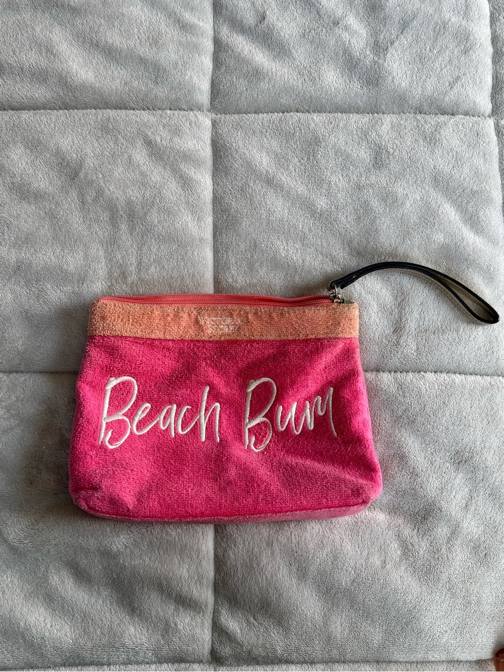 Victoria's Secret Pink & Coral "Beach Bum" Mini Wristlet